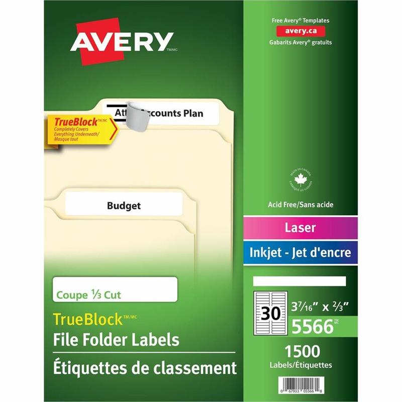 Image Étiquettes de classement TrueBlock™